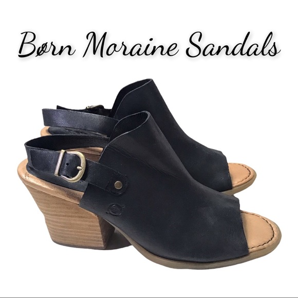 Born Moraine Black Sandals Size 11 - Picture 1 of 16